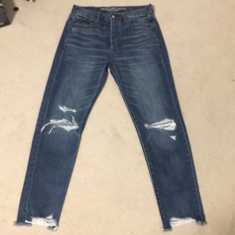 American eagle jeans hi-rise girlfriend